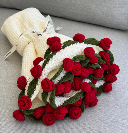 Flowar Petal® Handmade Crochet Blanket Bouquet