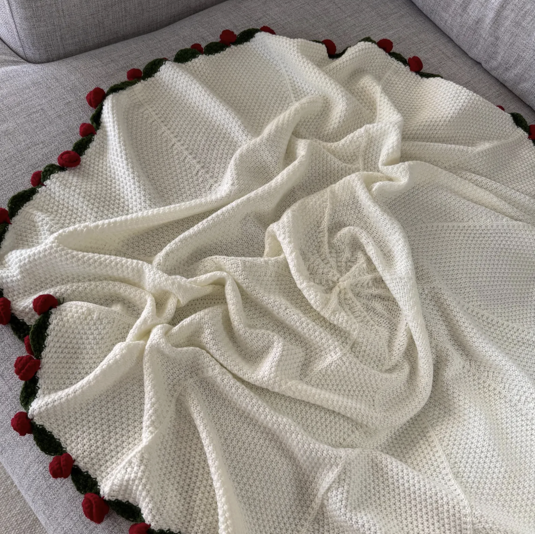Flowar Petal® Handmade Crochet Blanket Bouquet