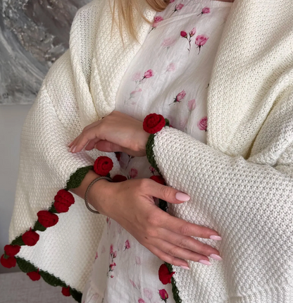 Flowar Petal® Handmade Crochet Blanket Bouquet